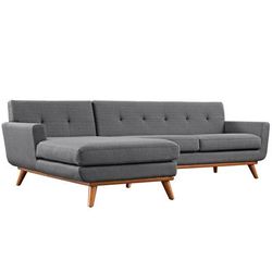 Engage Left-Facing Upholstered Fabric Sectional Sofa - East End Imports EEI-2068-DOR-SET