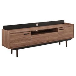 "Visionary 71" TV Stand in Walnut Black - East End Imports EEI-3435-WAL-BLK"