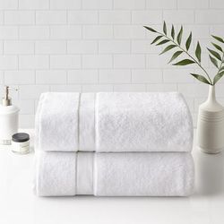 "Madison Park Signature 34x68" 100% Cotton Bath Sheet 2-Pc Set - Olliix MPS73-432"