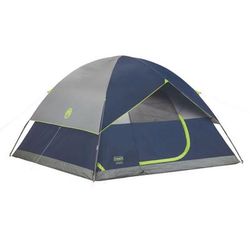 Coleman Sundome 6-Person Tent w/ Rainfly Navy/Grey 10x10ft 2000024583