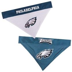 Pets First NFL NFC Reversible Bandana For Dogs, Small/Medium, Philadelphia Eagles
