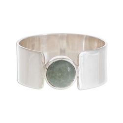 Magic Maya in Apple Green,'Apple Green Jade Band Ring from Guatemala'