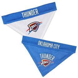 Pets First NBA Reversible Bandana for Dogs, Small/Medium, Oklahoma City Thunder