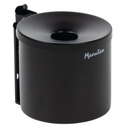 cendrier mural manutan - 1.5l - noir