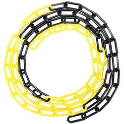 sac 25m chaine signal jaune noir diametre 8mm