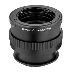 Vello Contax/Yashica Lens to Sony E-Mount Camera Lens Adapter with Macro LA-NEX-CY-M