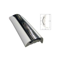 TACO Marine Semi-Rigid Rub Rail Kit - White w/Flex Chrome Insert - 70' V11-9811WCM70-2