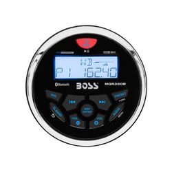 Boss Audio MGR350B Marine Gauge Style Radio - MP3/CD/AM/FM/RDS Receiver MGR350B