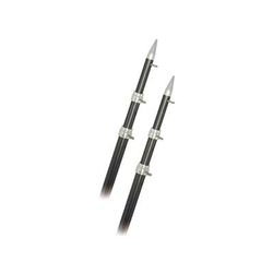 RUPP Marine 15' Telescopic Carbon Fiber Outrigger Poles 1.5" - Silver A0-1500-CFT