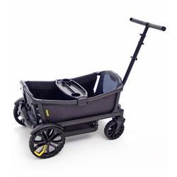 Veer Cruiser (2 Seater) Stroller Wagon + Canopy Bundle - Savanna White/Gray