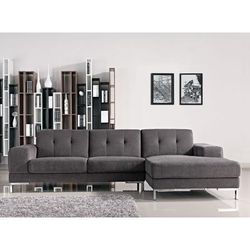 Divani Casa Forli Modern Grey Fabric Sectional Sofa w/ Right Facing Chaise - VIG Furniture VGMB-1071B-GRY-RAF