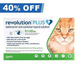 Revolution Plus For Large Cats 11-22lbs (Green) 6 Pack - 40% Off Today