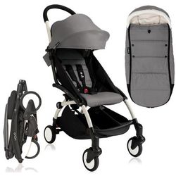 Babyzen 2018 / 2019 Yoyo+ 6+ Stroller & Polar Footmuff - White /Grey