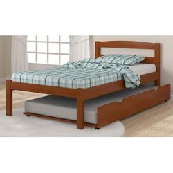 Twin Econo Bed in Light Espresso with Twin Trundle - Donco 575-TE_503-E