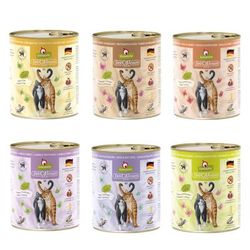 Set prova! GranataPet DeliCatessen 6 x 800 g Umido per gatto - Mix 3: 6 varianti senza pesce