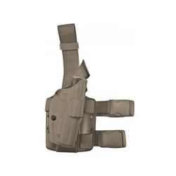 Safariland Model 6004USN SLS Low Drop-Leg Holster Glock 17/22/31 w/SF X400 Light Right Hand Cordura Ranger Green 6004USN-8314-731