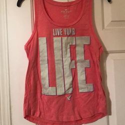 American Eagle Outfitters Tops | American Eagle Tank | Color: Orange/Pink | Size: Sj