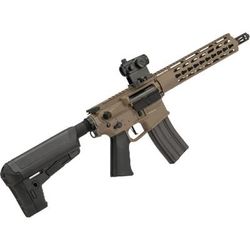 Krytac / KRISS USA Full Metal Trident MKII CRB Airsoft AEG Rifle 400 FPS Dark Earth Large KTAEG-TR2CRB-FDE01