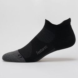 Feetures Elite Max Cushion No Show Tab Socks Socks Black