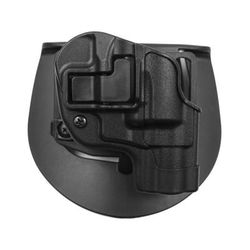 BlackHawk CQC SERPA w/Belt Loop and Paddle Holsters Right Hand Black 410520BK-R