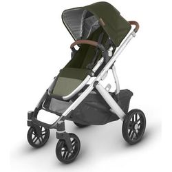 UPPAbaby Vista V2 Single-to-Double Stroller - Hazel (Olive/Silver/Saddle Leather)