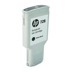 HP 728 Matte Black DesignJet Ink Cartridge (300ml) F9J68A