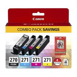 Canon PGI-270/CLI-271 CMYK 4-Cartridge Combo Pack 0319C006