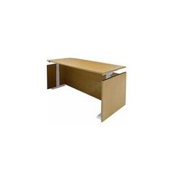 Maple Adjustable Height Manager's Desk
