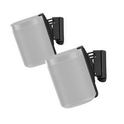 FLEXSON S1-WMX2 Wall Mounts for Sonos One (Black, Pair) AAV-FLXS1WM2021