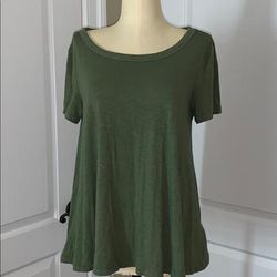 American Eagle Outfitters Tops | Ae Soft & Sexy Tee | Color: Green | Size: S