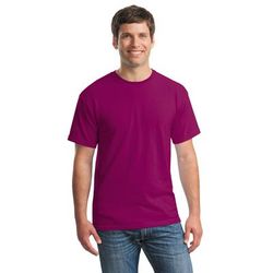 Gildan G500 Adult Heavy Cotton T-Shirt in Berry size Large 5000, G5000