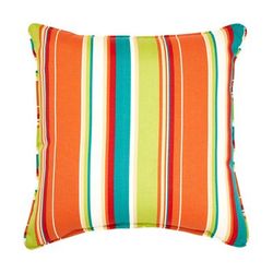 BH Outdoor Performance 20" Square Throw Pillow by BrylaneHome in Covert Breeze Outdoor Patio Accent Pillow Cushion