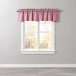 BH Studio Room-Darkening Waterfall Grommet Valance by BH Studio in Pale Rose Window Curtain