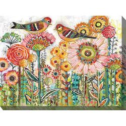 Sweet Tweets Outdoor Wall Art by West Of The Wind in Multi