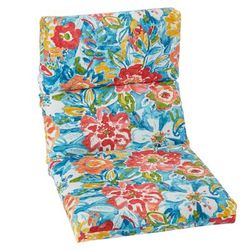 BH Performance Universal Chair Cushion by BrylaneHome in Poppy Blue Patio Seat Pad for All Types of Outdoor Chairs