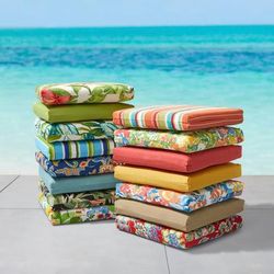 BH Outdoor Performance Patio Chair Cushion by BrylaneHome in Willow Patio Cushion