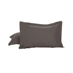 Luxury Hotel Tailored 2-Pack Standard/Queen Shams by Levinsohn Textiles in Grey (Size STAND QUEEN)