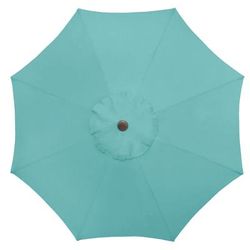 9' Tilt-and-Crank Umbrella by BrylaneHome in Haze 9 Foot Heavy Duty Fade-Resistant Tilting Shade