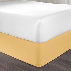 BH Studio Microfiber Bedskirt by BH Studio in Maize (Size QUEEN)
