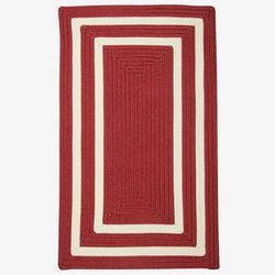 Double Border Rug by Colonial Mills in Red (Size 2'W X 8'L)