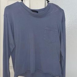Brandy Melville Tops | Blue Long Sleeve | Color: Blue | Size: One Size