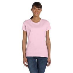 Fruit of the Loom L3930R Women's HD Cotton T-Shirt in Classic Pink size Small L3930