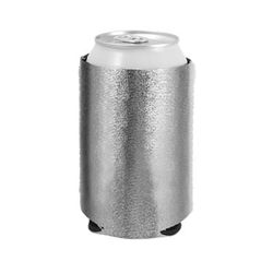 Liberty Bags FT007M Metallic Can Holder in Silver | Neoprene FT007, LBFT007