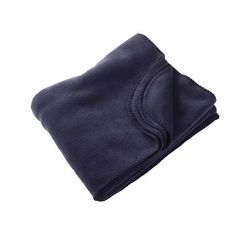 Harriton M999 12.7 oz. Fleece Blanket in Navy Blue | Polyester