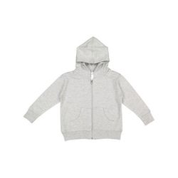 Rabbit Skins 3346 Toddler Zip Fleece Hoodie in Heather size 4 | Ringspun Cotton LA3346