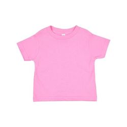 Rabbit Skins 3321 Toddler Fine Jersey T-Shirt in Raspberry size 2 | Cotton LA3321, RS3321