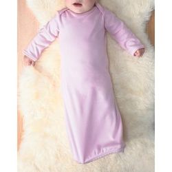 Rabbit Skins 4406 Infant Baby Rib Layette in Pink size Newborn | Ringspun Cotton LA4406