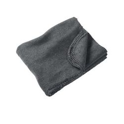 Harriton M999 Fleece Blanket in Charcoal | Polyester