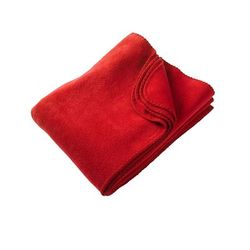 Harriton M999 Fleece Blanket in Red | Polyester