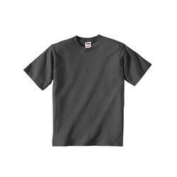 Fruit of the Loom 3931B Youth HD Cotton T-Shirt in Charcoal Grey size Small 3930BR, 3930B